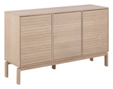 Cannes Sideboard with 3 doors and 3 shelves, White Pig oiled oak veneer