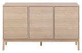 Cannes Sideboard with 3 doors and 3 shelves, White Pig oiled oak veneer