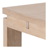 Cannes Dining table, White Pig. oiled oak veneer, 200x100x75