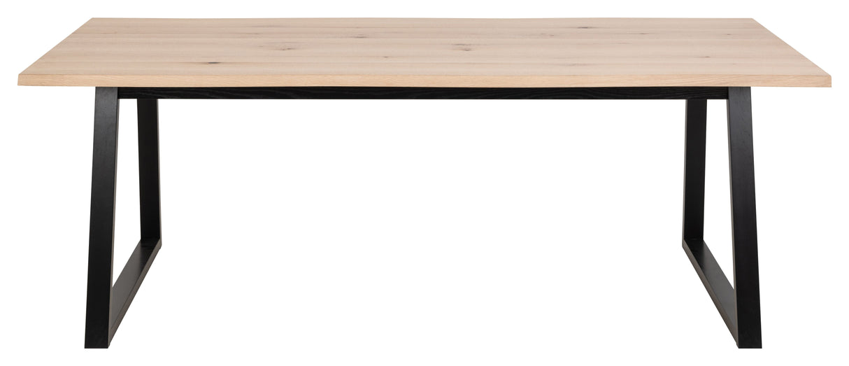 Gilleleje Dining table, White Pig. Oiled wild oak veneer, 220x100