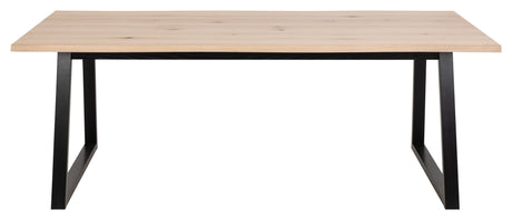 Gilleleje Dining table, White Pig. Oiled wild oak veneer, 220x100