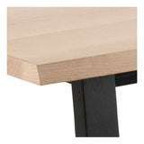 Gilleleje Dining table, White Pig. Oiled wild oak veneer, 220x100