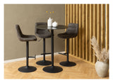 Malta Bar Table, Black Ceramic