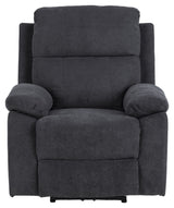 Mora Recliner with electric function, Dark gray