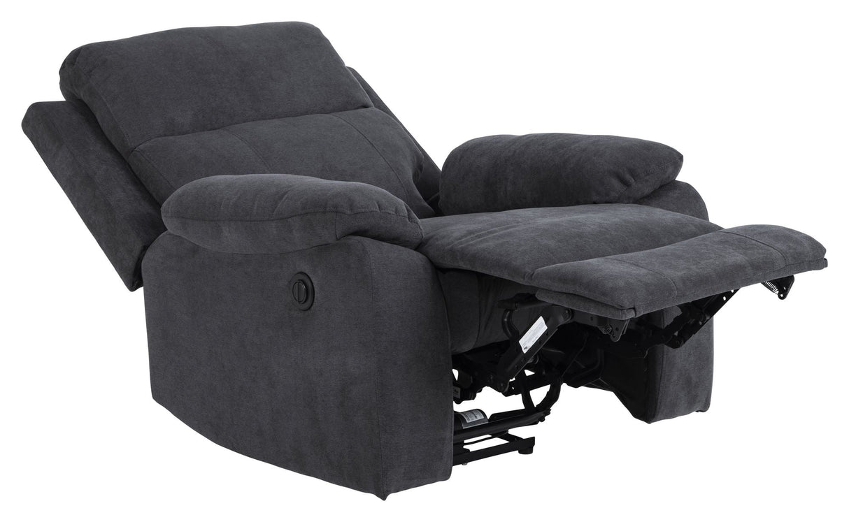 Mora Recliner with electric function, Dark gray