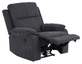 Mora Recliner with electric function, Dark gray