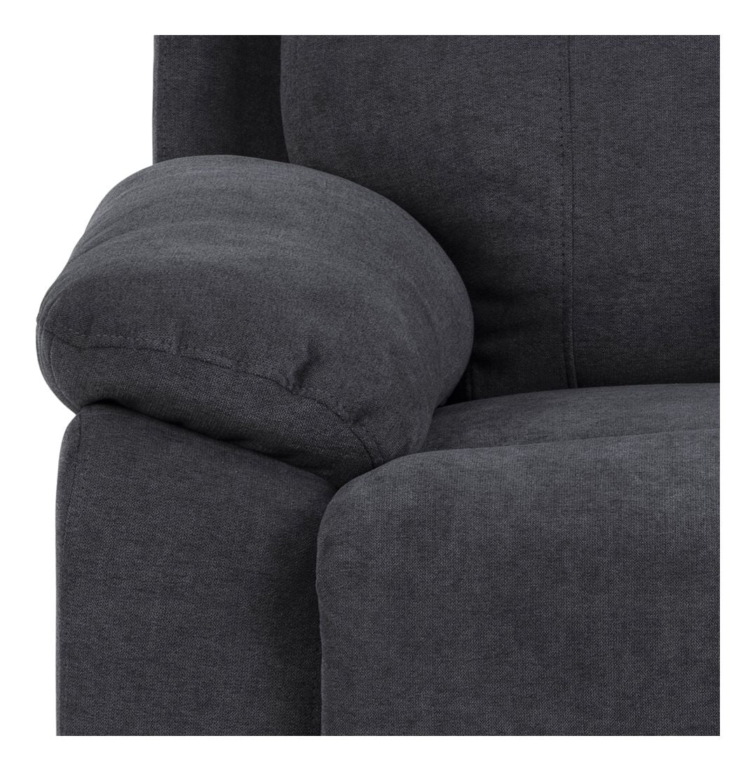 Mora Recliner with electric function, Dark gray