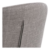 Pippa Dining chair with turn, Gray-brown fabric