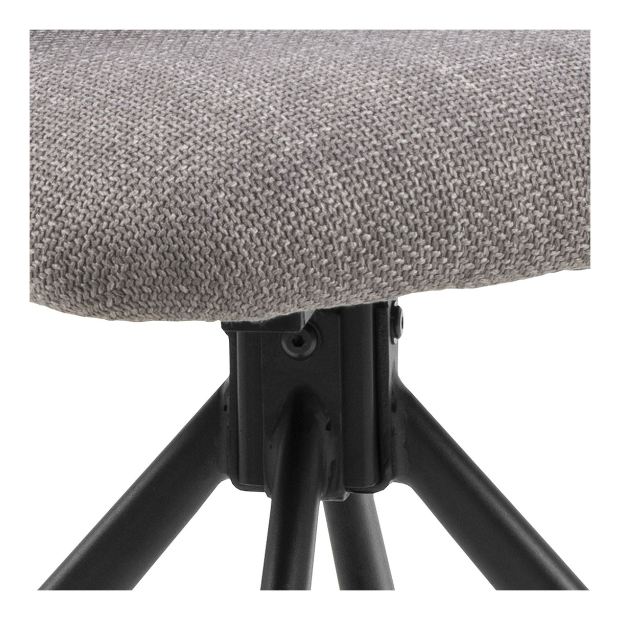 Pippa Dining chair with turn, Gray-brown fabric