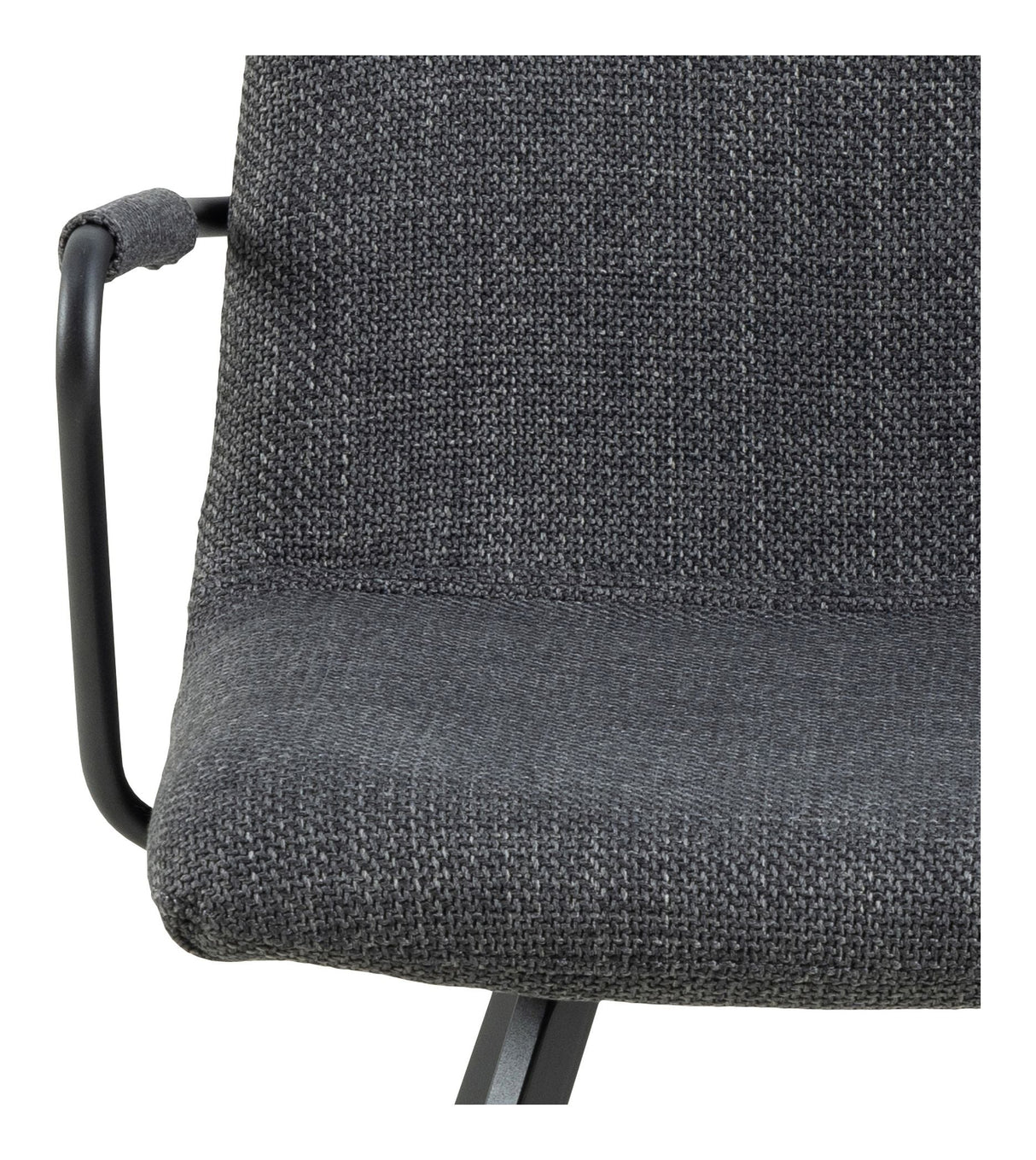 Selina Dining chair with armrests, Gray fabric