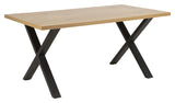 Wales Dining table with crossbones, Melamine Vildeg, 160x90