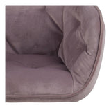 Brooke Office Chair, Dusty rose velvet/Mat black