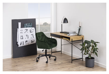 Brooke Office Chair, Forest green velvet