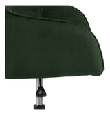 Brooke Office Chair, Forest green velvet