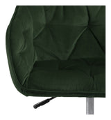 Brooke Office Chair, Forest green velvet