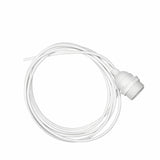 3 mtr. Plastic cord and socket - White