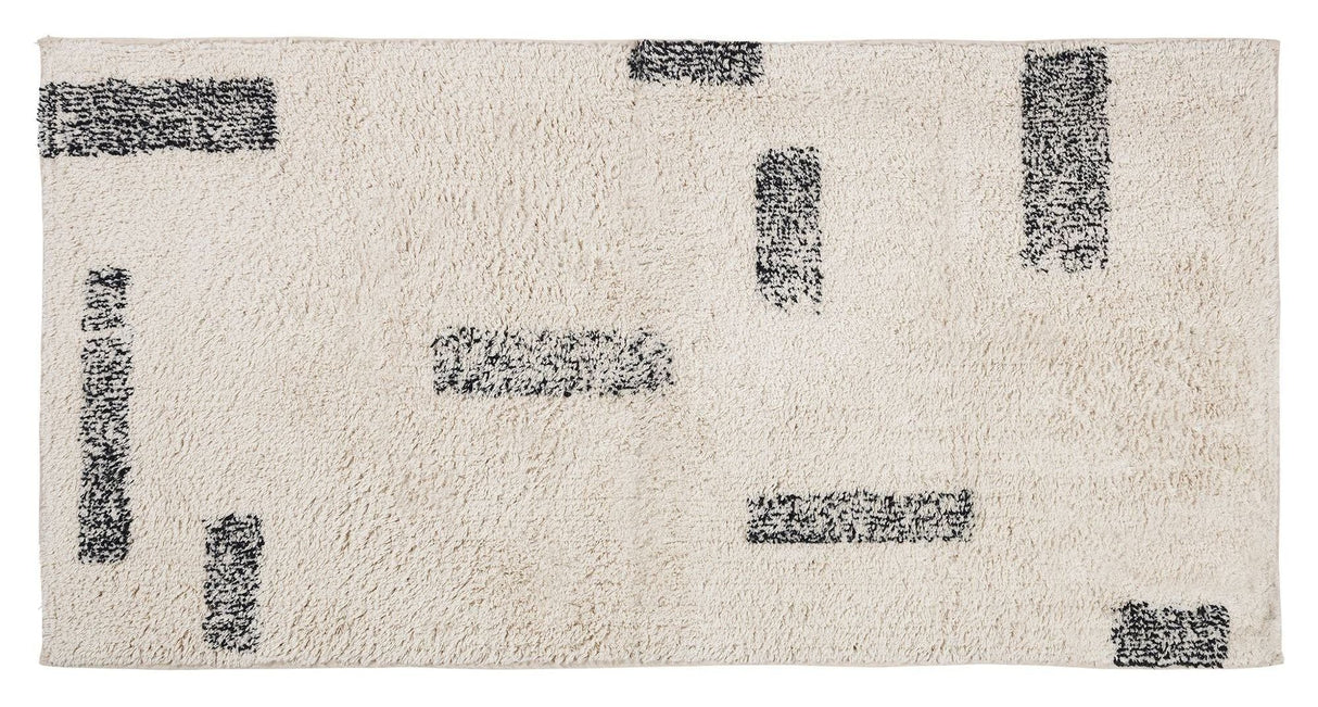 Amira Rug 140x70, Beige/Black