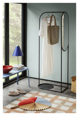 Archie Clothes rack with mirror, Black