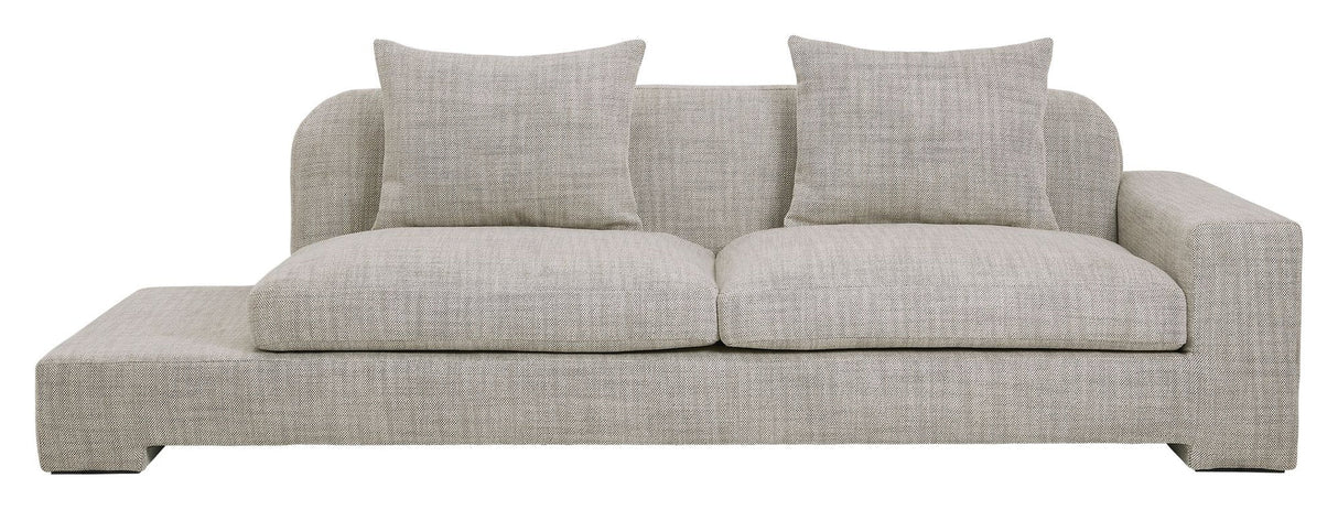 Bay 3-seater sofa right, Gray