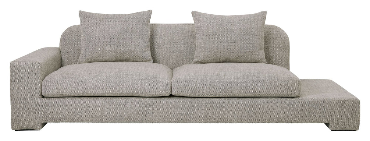 Bay 3-seater sofa left, Gray