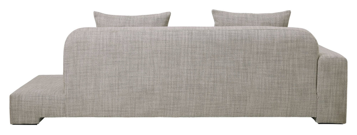 Bay 3-seater sofa left, Gray