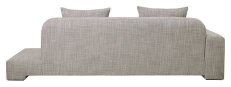 Bay 3-seater sofa left, Gray