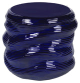 Earthernware Table, Stoneware/Dark Blue