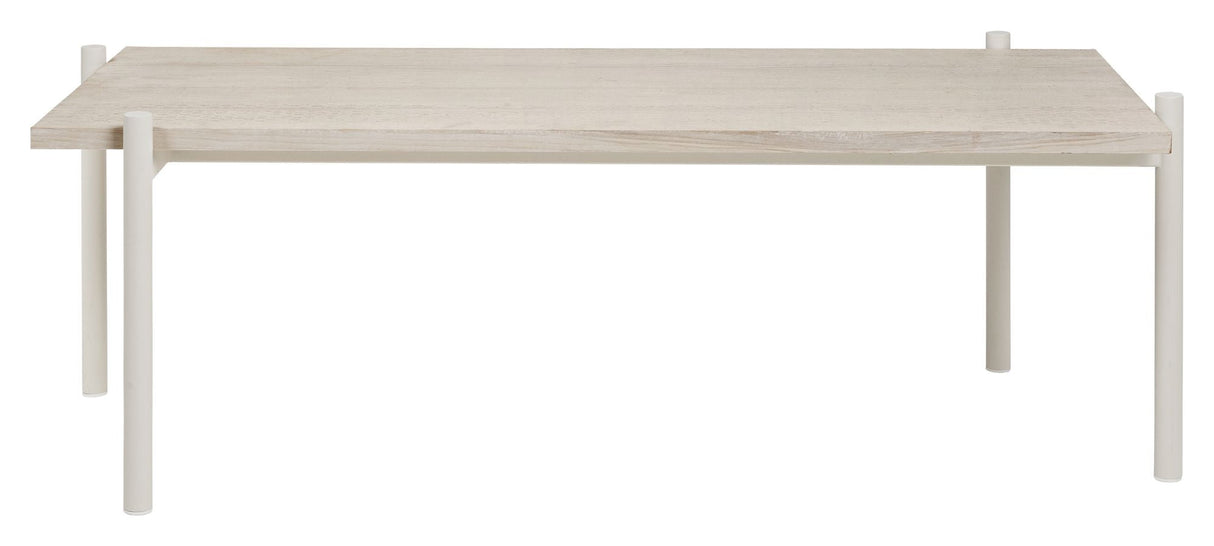 Elaine Coffee Table, White/Ash