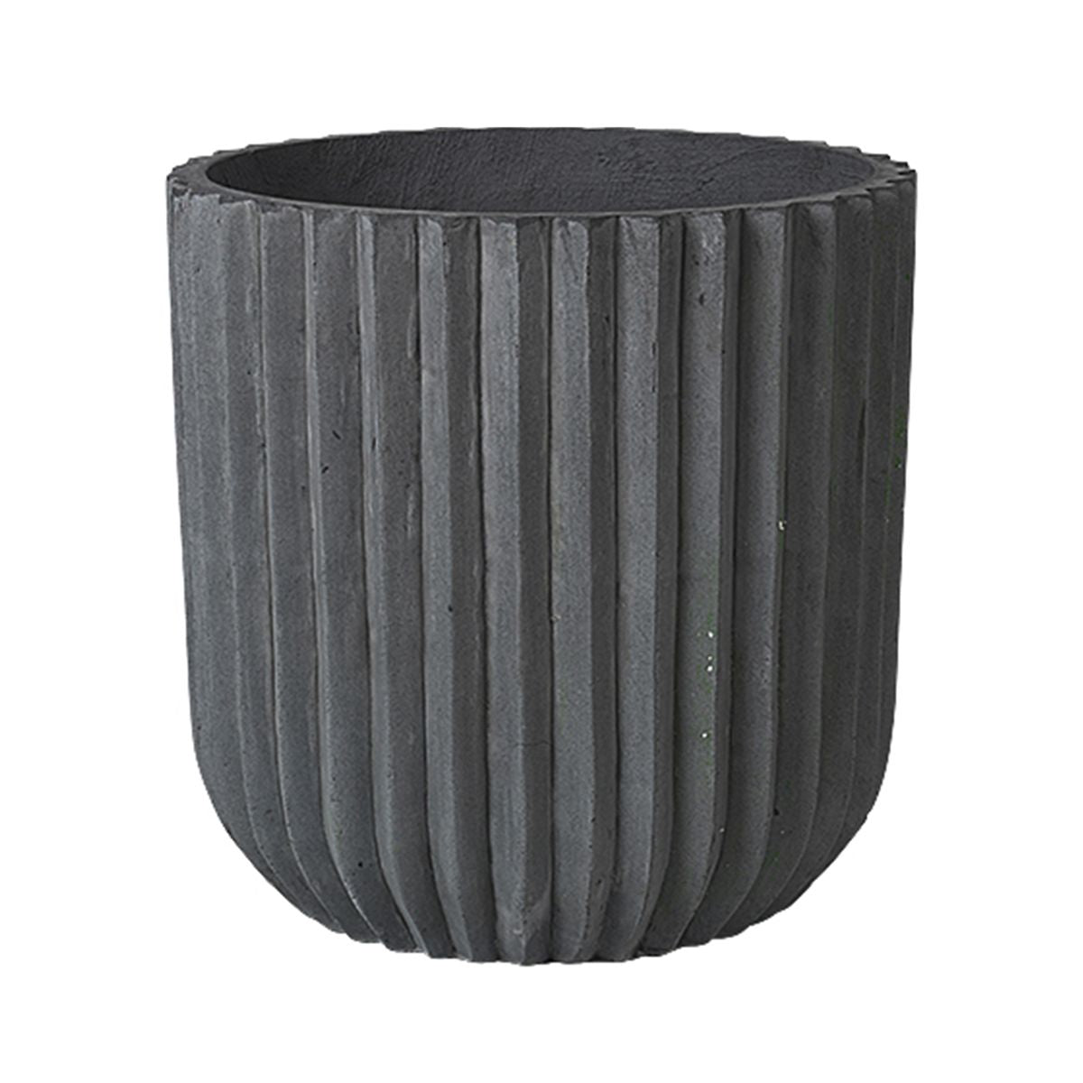 Fiber Flowerpot cylinder Ø50, Charcoal