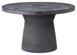 Fiber Garden table - Charcoal Fiber cement, Ø110