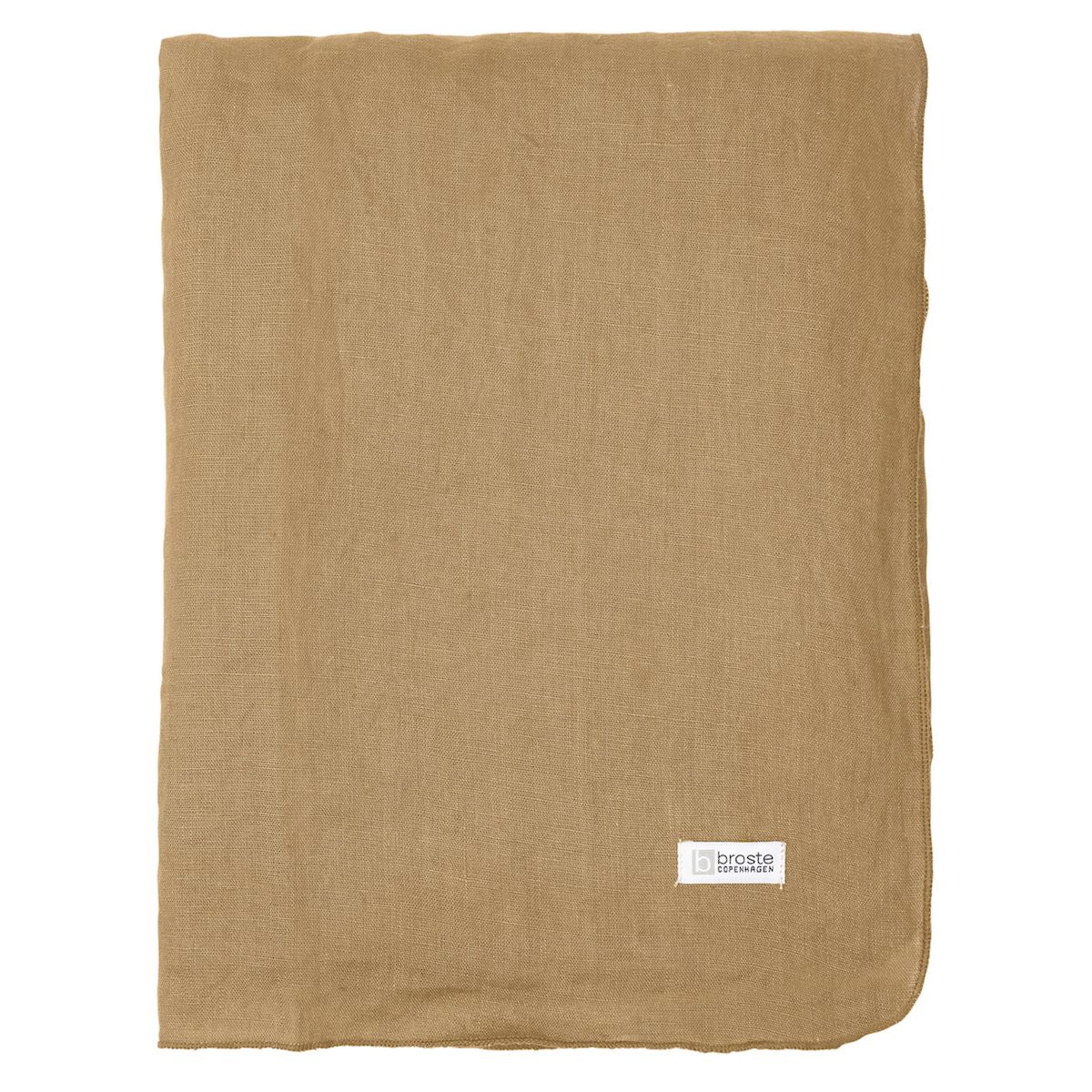 Gracie Linen Tablecloth Indian Tan, 160x200 cm