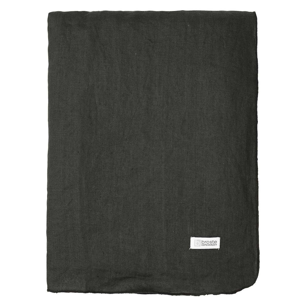 Gracie Linen Tablecloth Peat, 160x200 cm