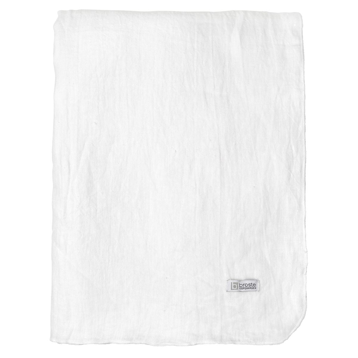 Gracie Linen Dug Pure White, 160x200 cm