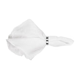 Gracie, linen napkins Pure White, 45x45 cm