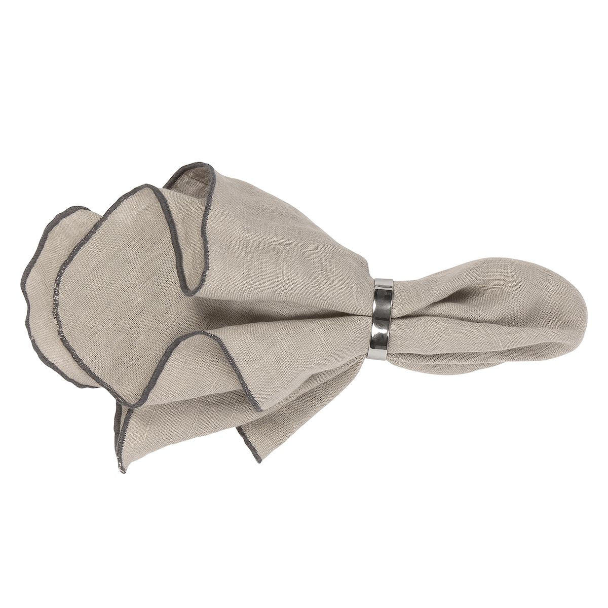 Gracie Linen napkins Simply Taupe, 45x45 cm