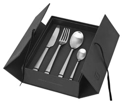 Hune Cutlery Set 16 pieces, Brushed Satin