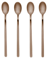 Hune Latte spoons, set/4, Titanium espresso