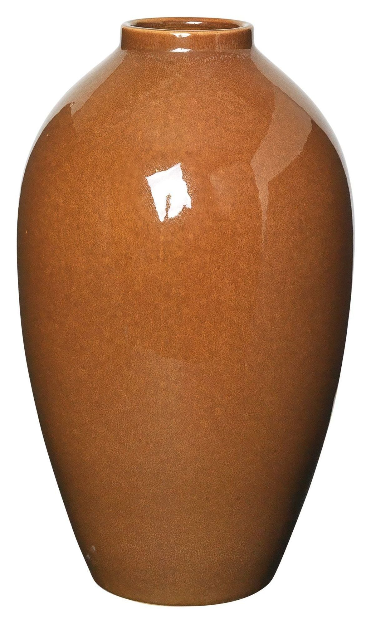 Ingrid Ceramic Vase, Caramel