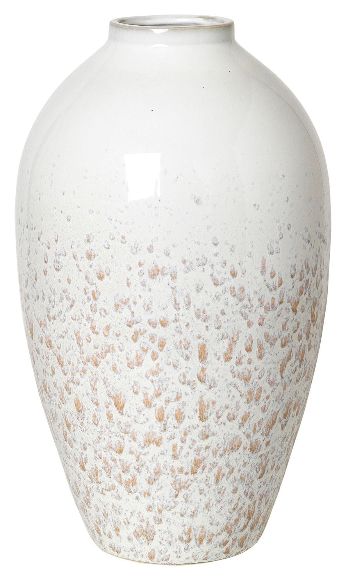 Ingrid Ceramic Vase, White