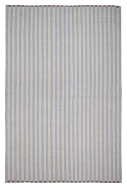 Lamel Cotton Blanket 140x200, Blue/gray