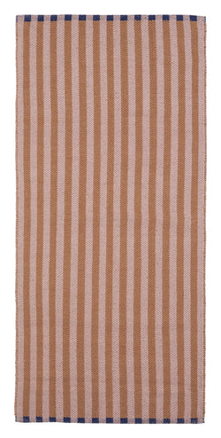 Lamel Cotton Blanket 70x140, Brown/Pink