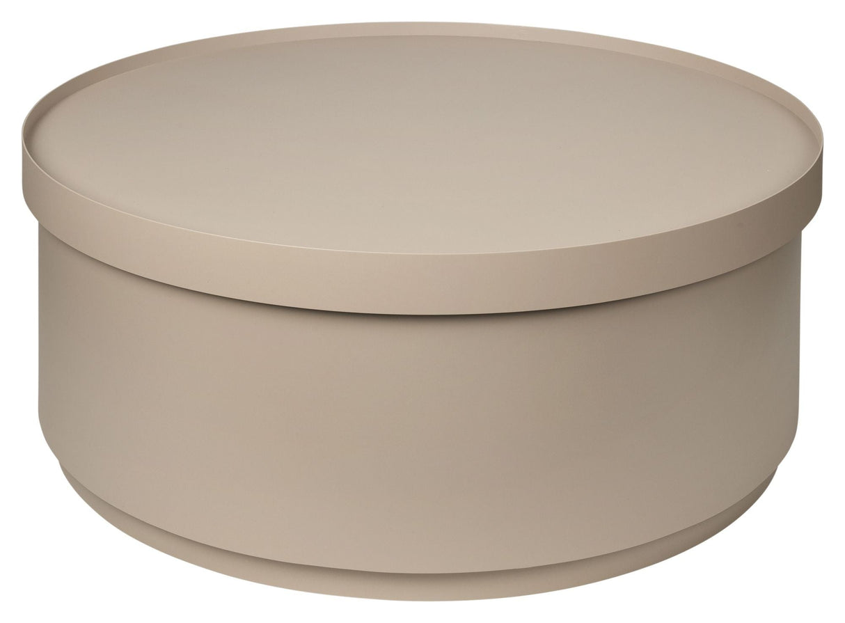 Ninna Coffee table with storage Beige, Ø75