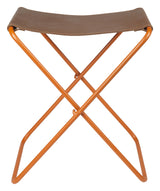 Nola Folding chair with leather, Orange