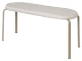 Oda Bench, Textile/Gray