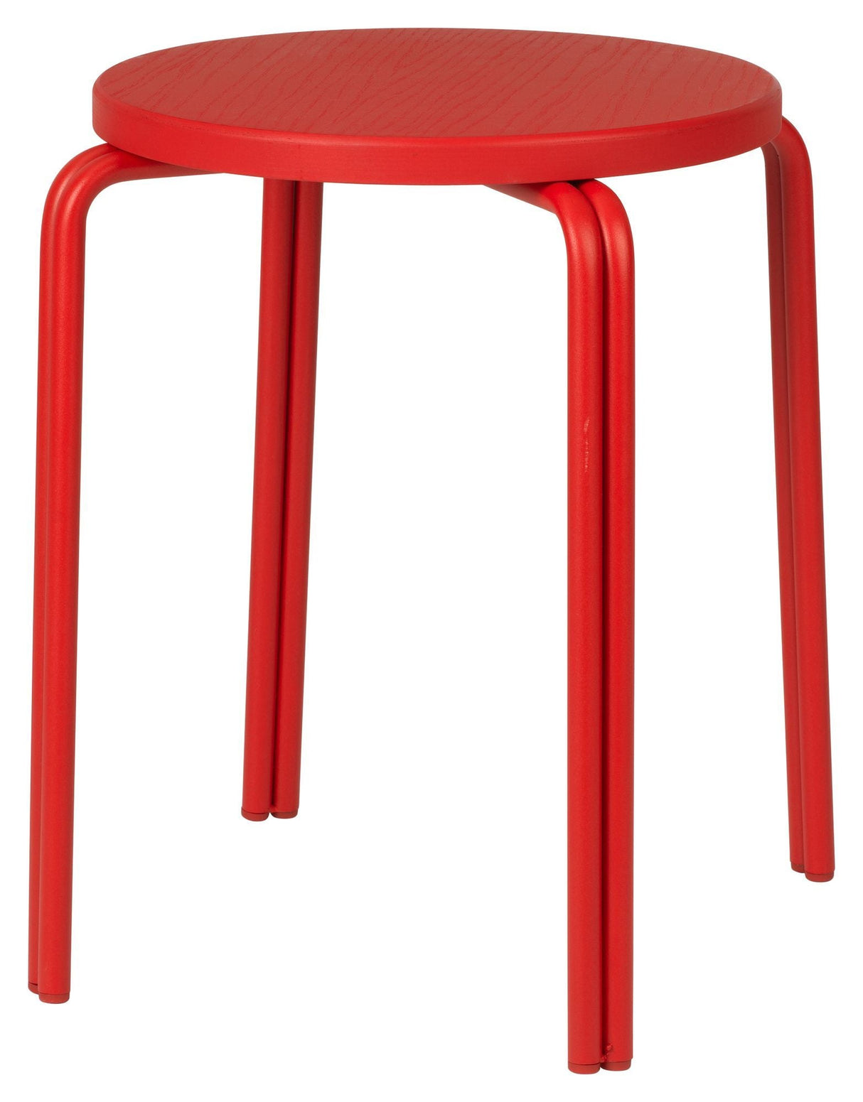 Oda Stool, Red/Ash veneer