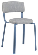 Oda Dining chair Powder coated steel, Blue