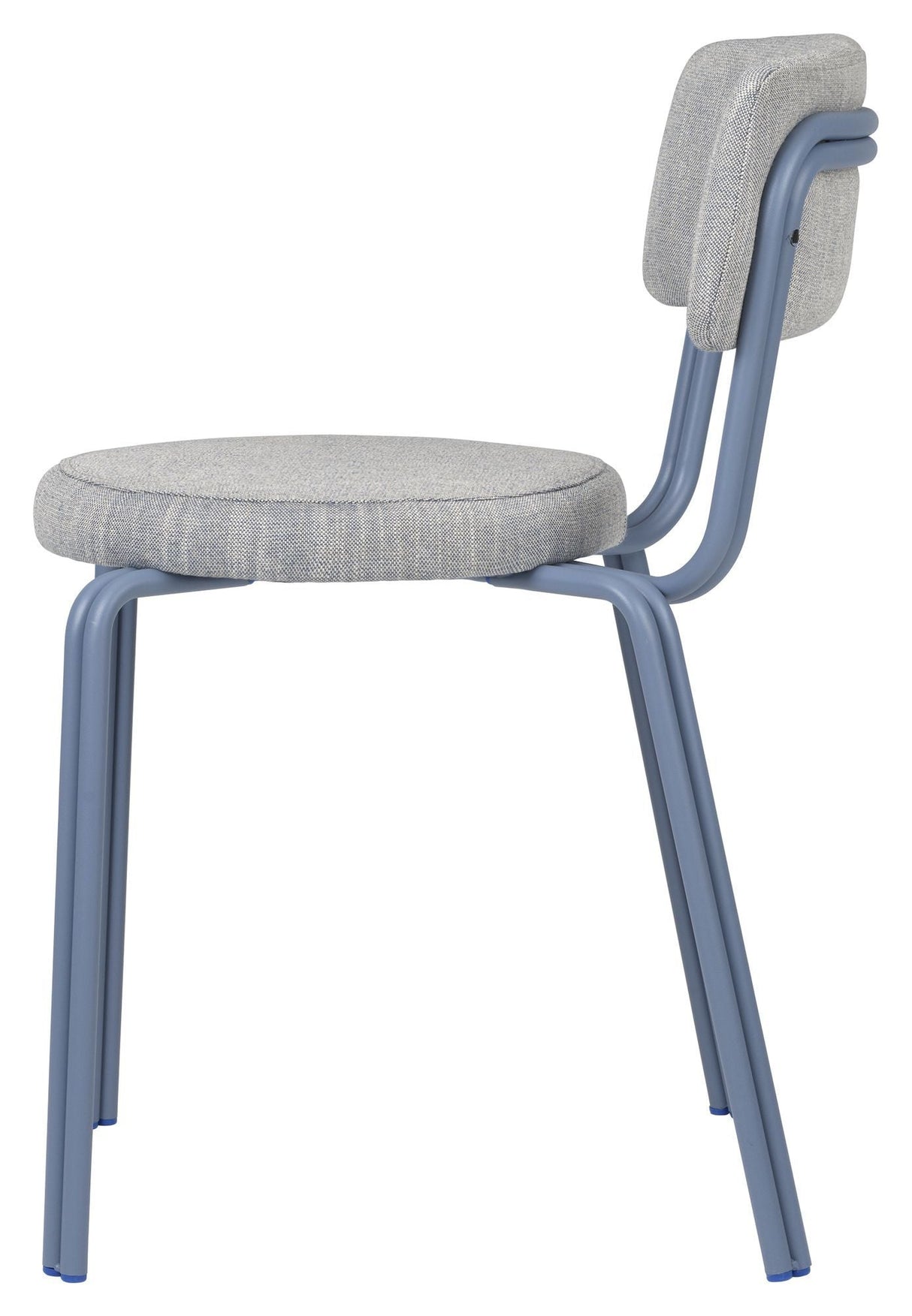 Oda Dining chair Powder coated steel, Blue