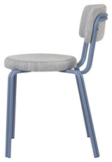 Oda Dining chair Powder coated steel, Blue