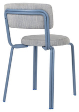 Oda Dining chair Powder coated steel, Blue