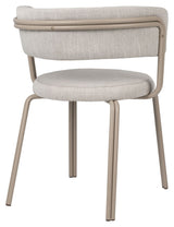 Oda Dining chair with armrests - Warm Gray